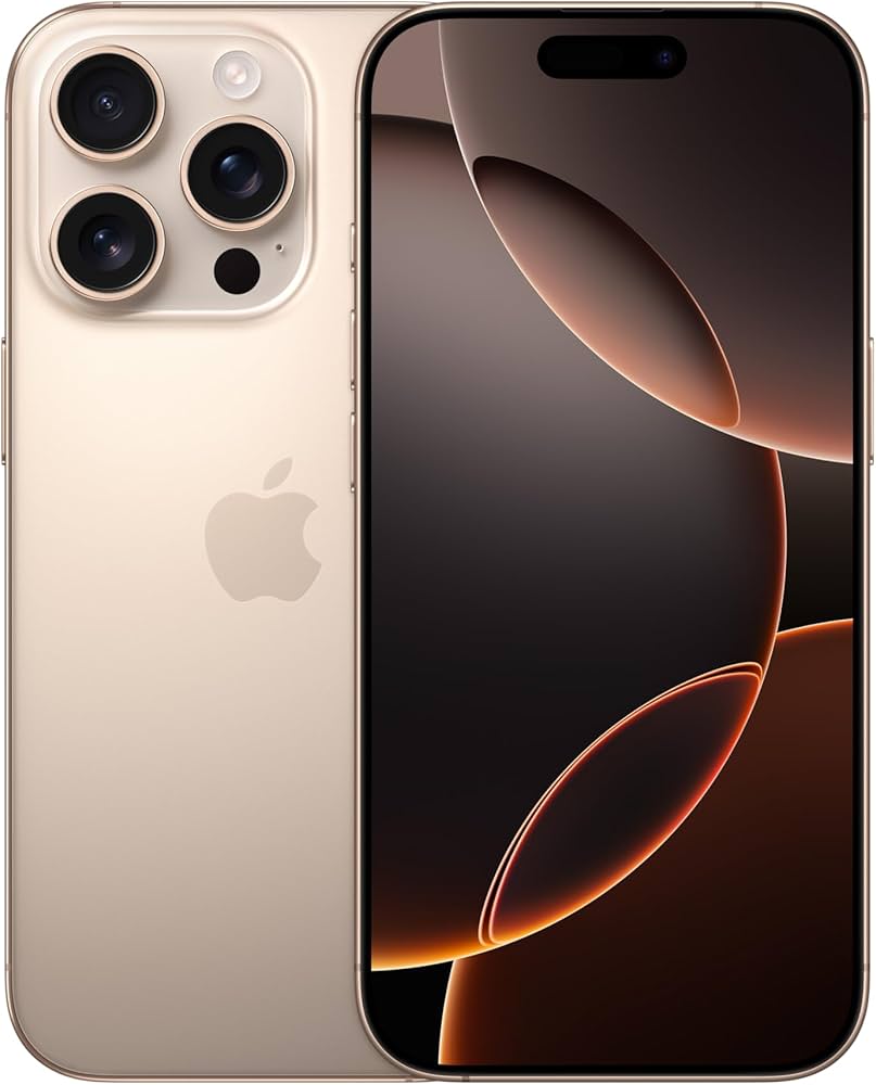 iPhone 16 Pro 256 GB: 5G Mobile Phone with Camera Control, 4K 120 fps Dolby Vision and a Huge Leap in Battery Life. Works with AirPods; Black Titanium